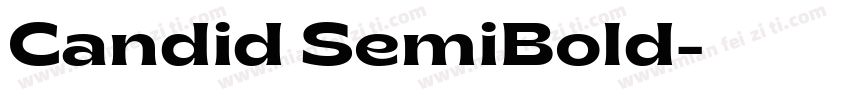 Candid SemiBold字体转换